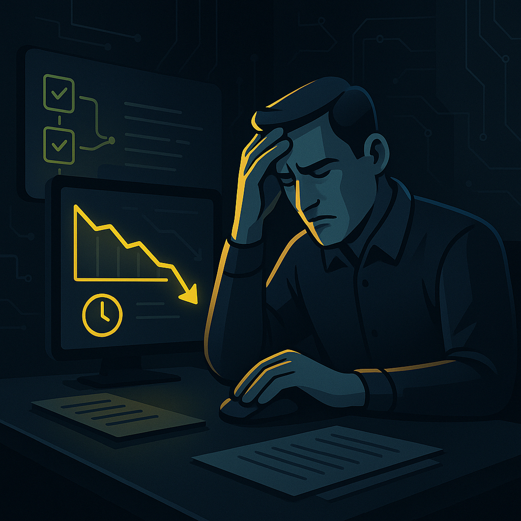 Lack of automation and AI support, leading to missed efficiency gains.